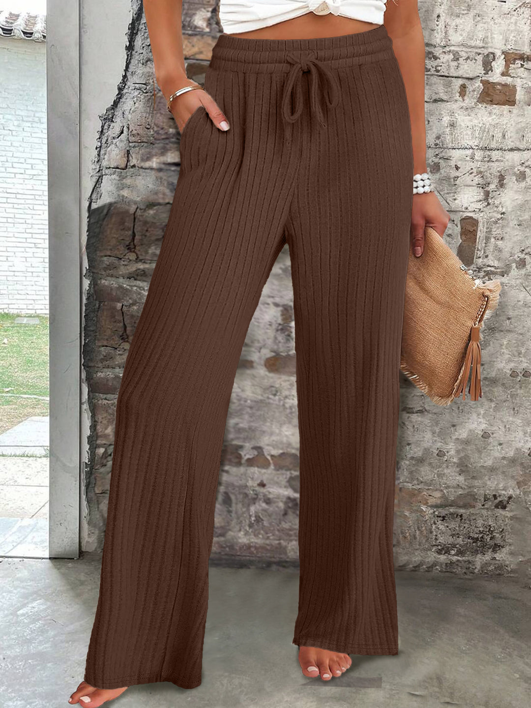 Damen entspannte Strickhose Drune