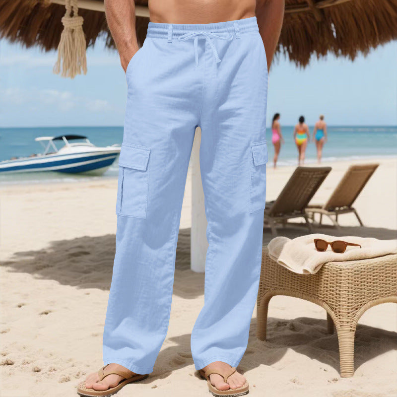 Herren Cargo-Hose mit leichtem, atmungsaktivem Stoff und vielseitigen Taschen Drune