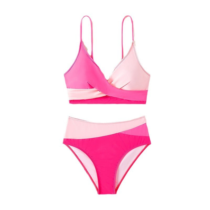 Damen Bikini-Set mit elegantem Wickeldesign und hohem Beinausschnitt Drune