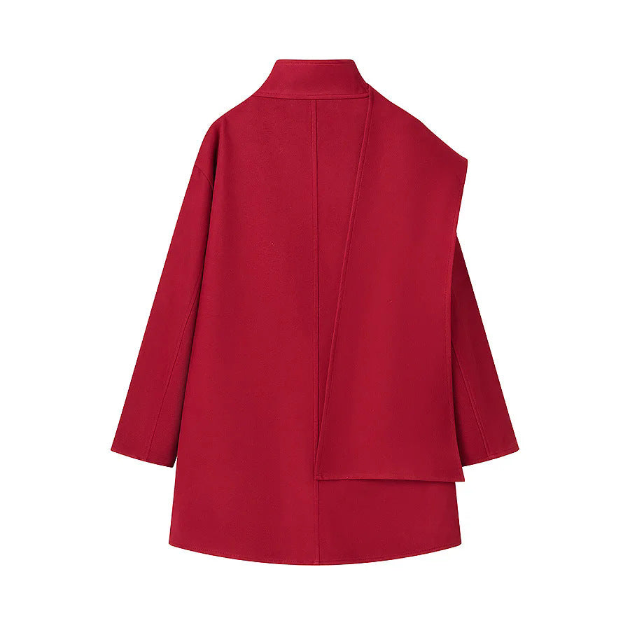 Damen Modische Übergangsjacke mit asymmetrischem Schnitt Drune
