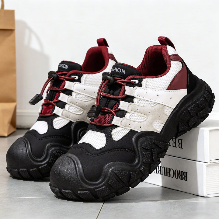 Unisex nan robuster Outdoor-Chunky-Sneaker mit verstärkter Zehenkappe, Schnellzug-Schnürung und griffiger Profilsohle Drune