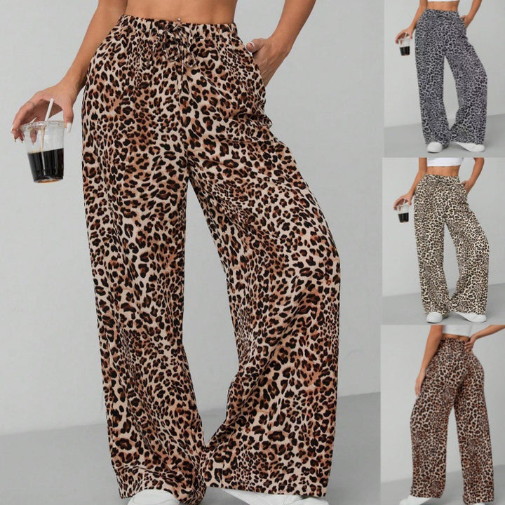 Damen Leichte Safari-Hose mit hohem Bund Drune