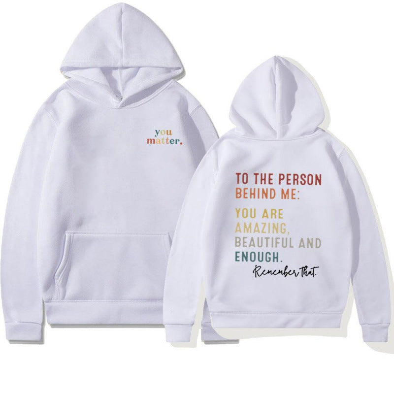 Damen Kapuzenpullover mit motivierendem Schriftzug Drune