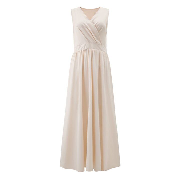 Damen Maxikleid mit elegantem Wickeldesign und seitlichem Schlitz Drune