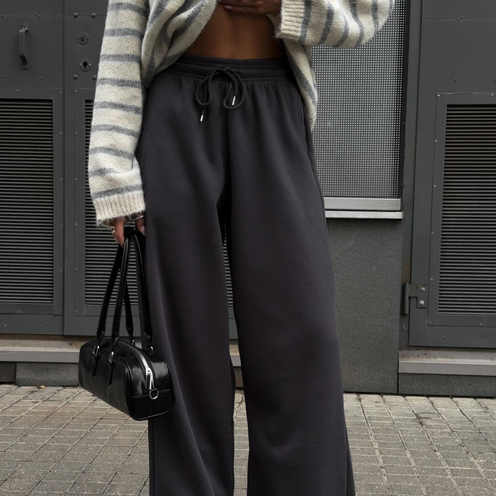 Damen lässiger Strickpullover mit modernen Streifen Drune