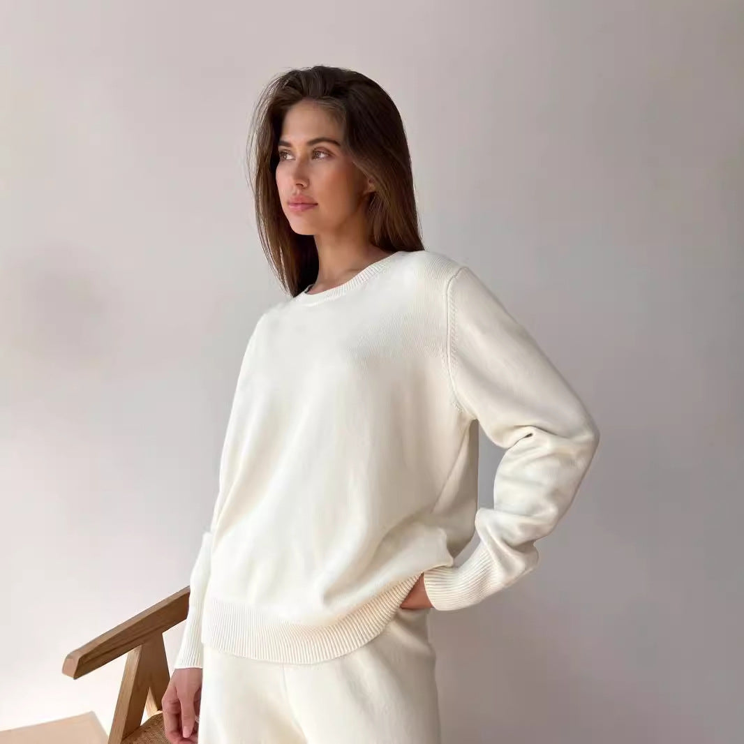 Damen lässiger oversized Pullover aus hochwertigem Strick Drune