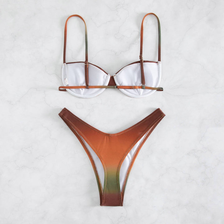 Damen Bikini-Set mit gepaddetem Oberteil und figurschmeichelndem Schnitt Drune