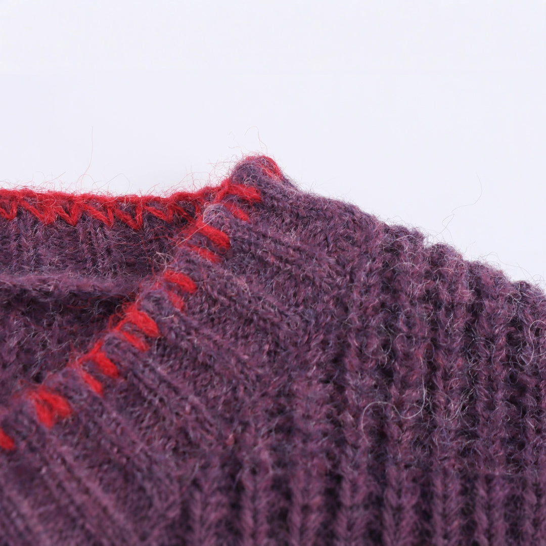 Damen Strickjacke mit dekorativen Blumenknöpfen Drune