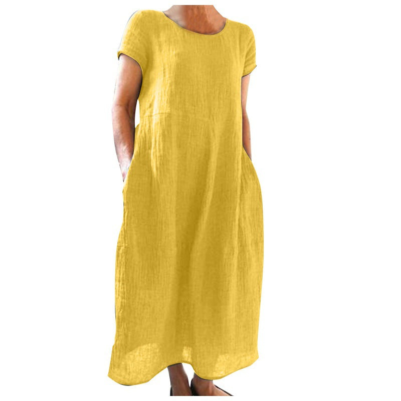 Leichtes Leinenkleid für Frauen Drune