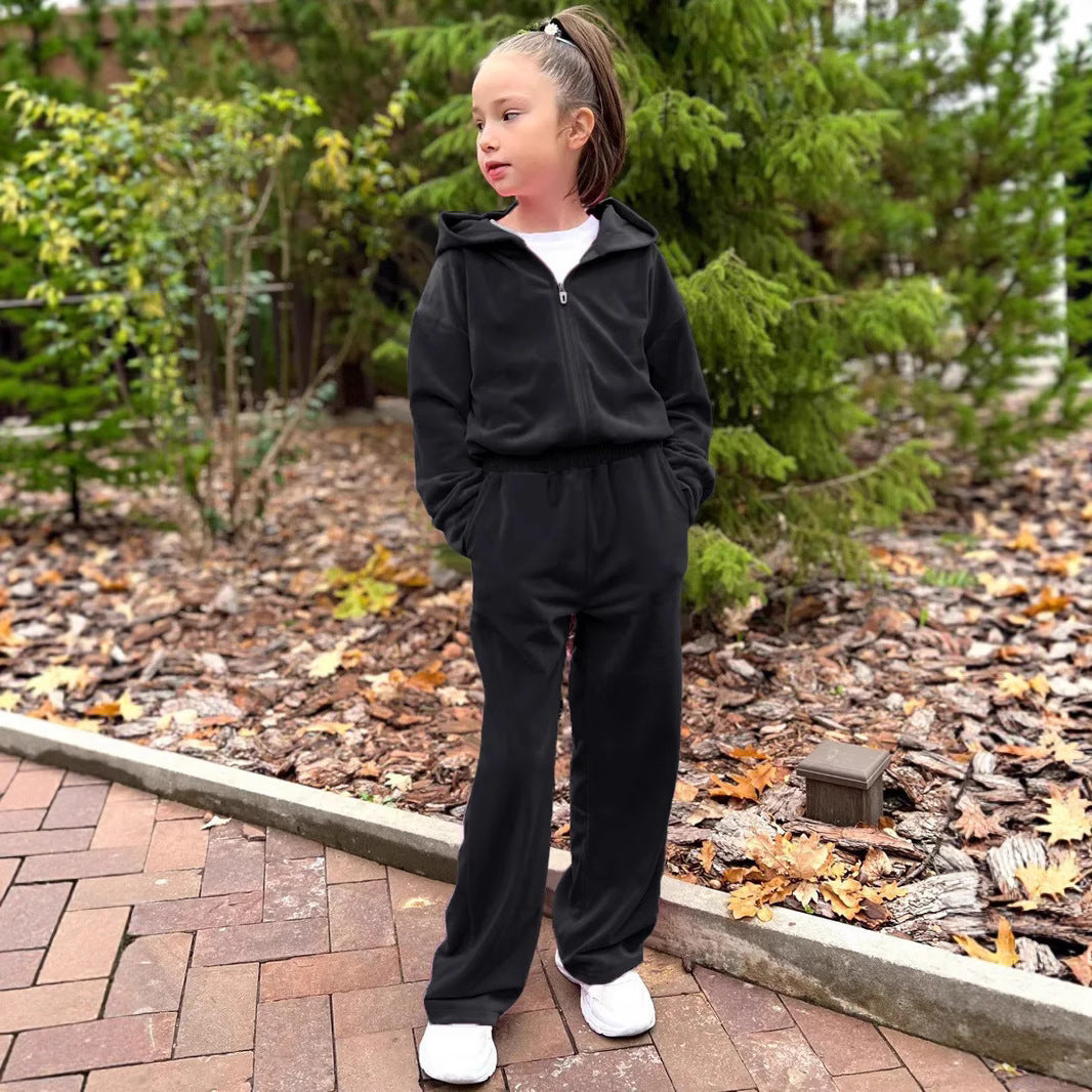 Damen Fleece-Kapuzenanzug Drune