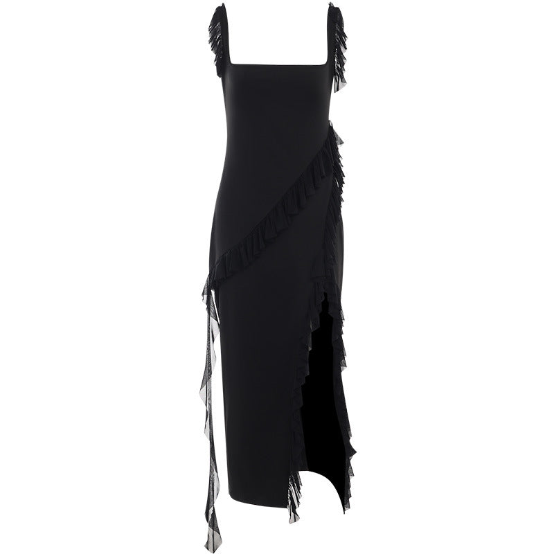 Damen verspieltes Rüschensommerkleid Drune