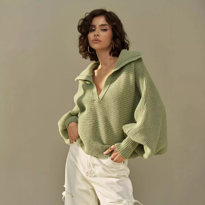 Damen Kuscheliger Oversized Pullover Drune