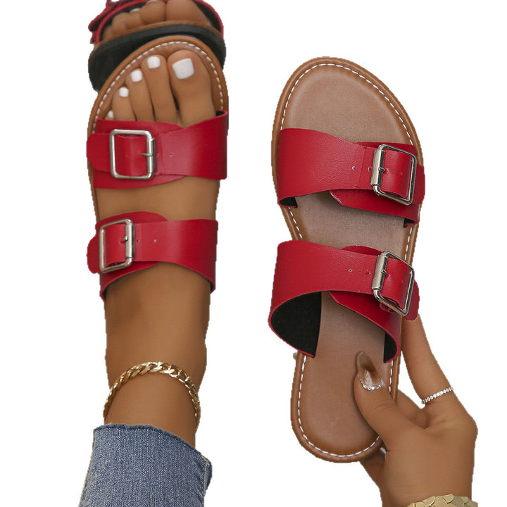 Damen Komfortable Clogs mit doppelt verstellbarem Riemendesign Drune