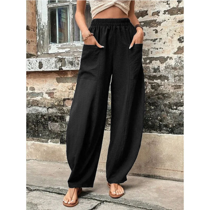 Drune | Bequeme einfarbige Taschen Freizeit-Hosen