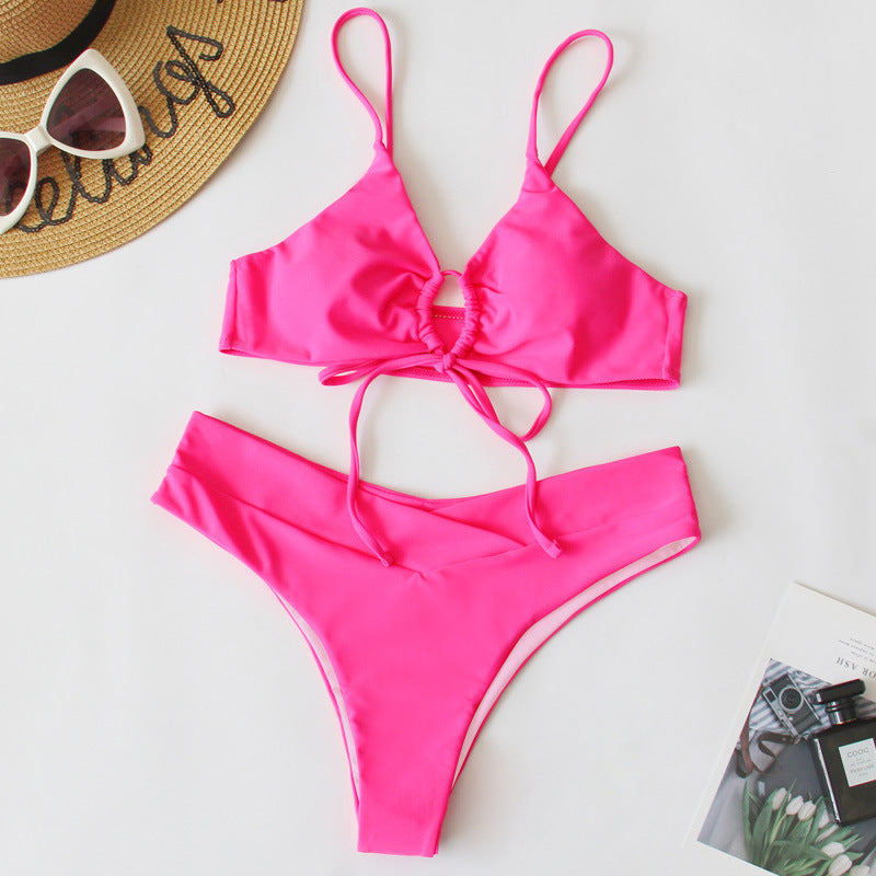 Damen Sportives Bikini-Set mit verstellbaren Trägern Drune