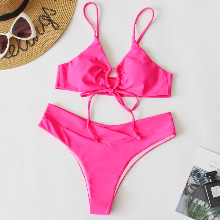 Damen Sportives Bikini-Set mit verstellbaren Trägern Drune