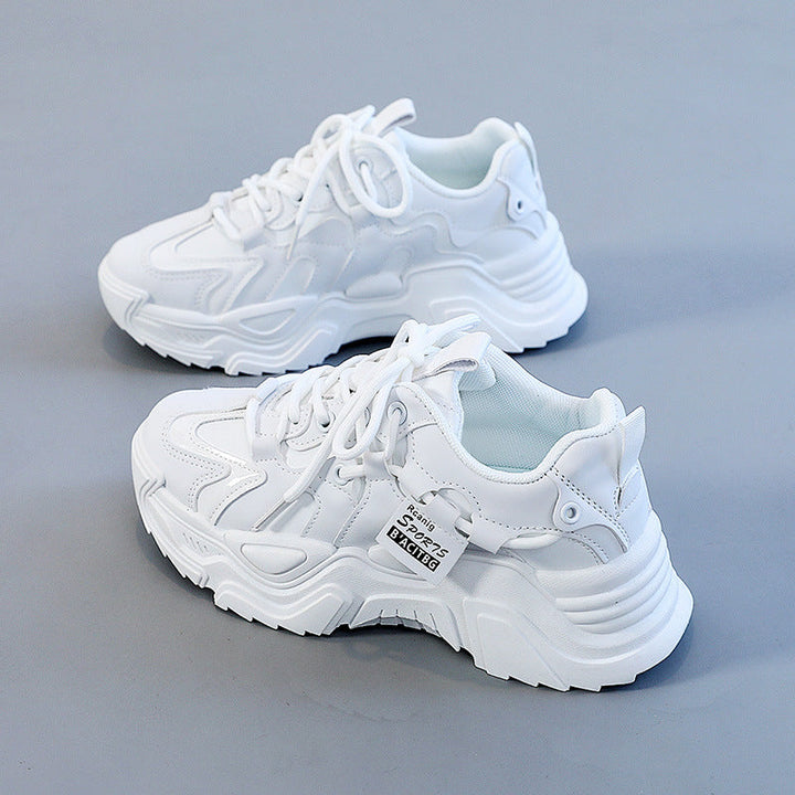 Damen modische Chunky Sneakers mit atmungsaktiver Mesh-Oberfläche und dämpfendem Sohlenprofil Drune