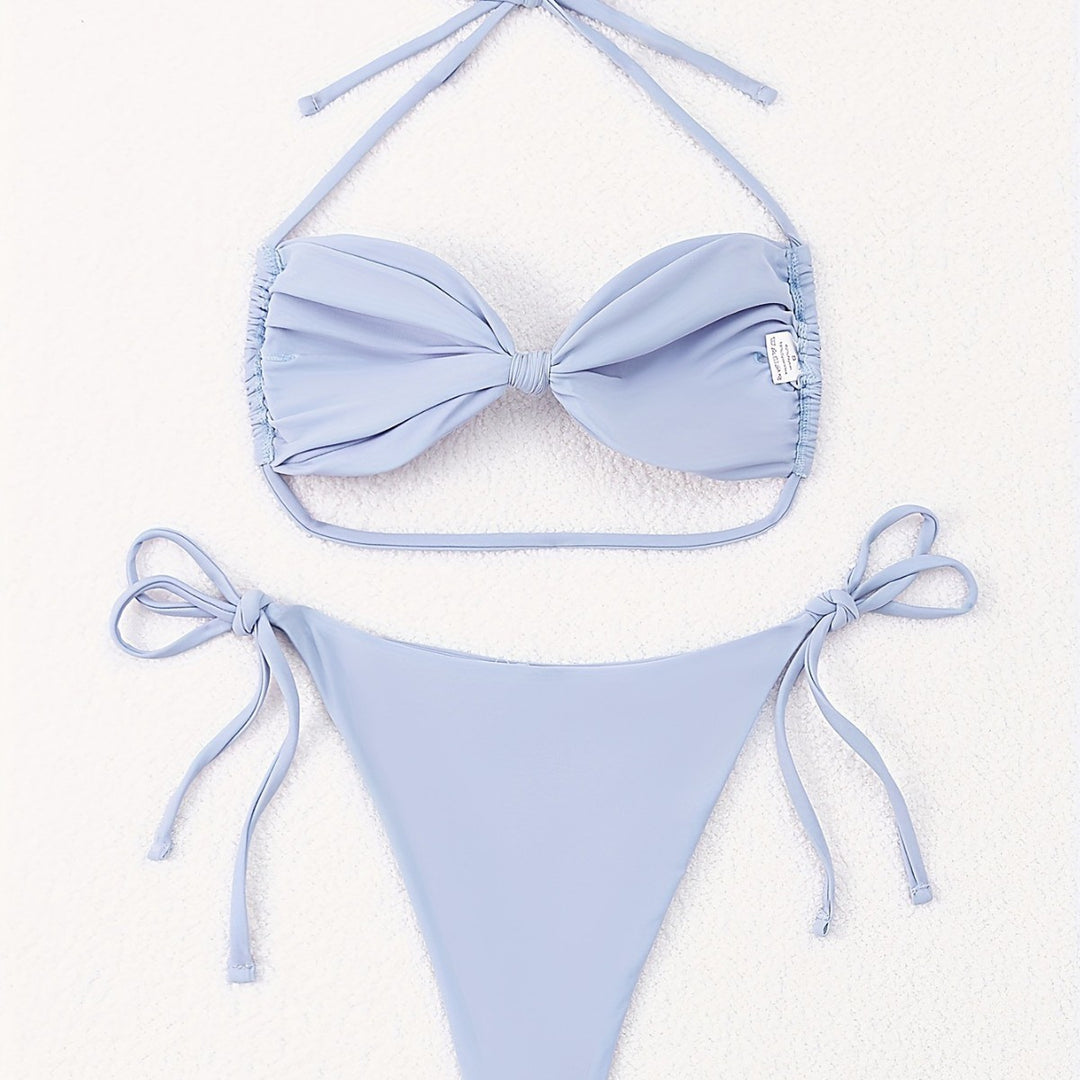 Damen Bandeau-Bikini mit tausend Möglichkeiten zur Anpassung Drune