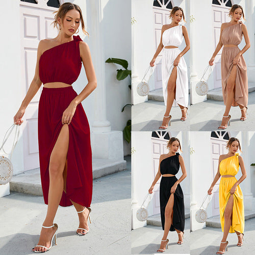 Drune | Schickes Split-Hem Maxi-Zwei-Teile-Set