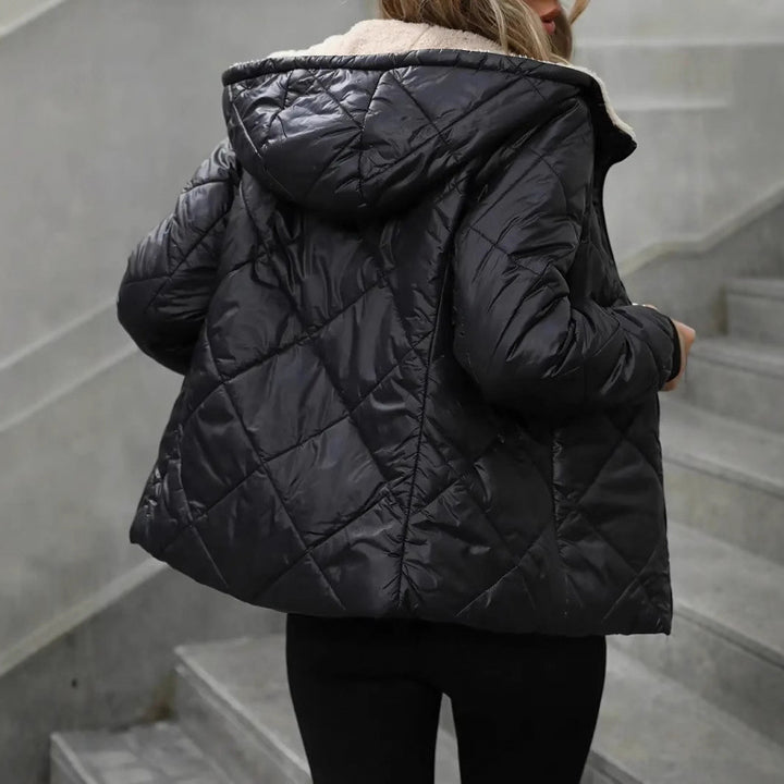 Damen gesteppte Winterjacke mit kuscheligem Fleece Drune