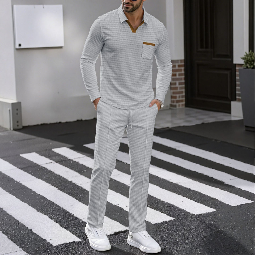 Herren Kombi-Outfit mit Poloshirt und Jogginghose Drune