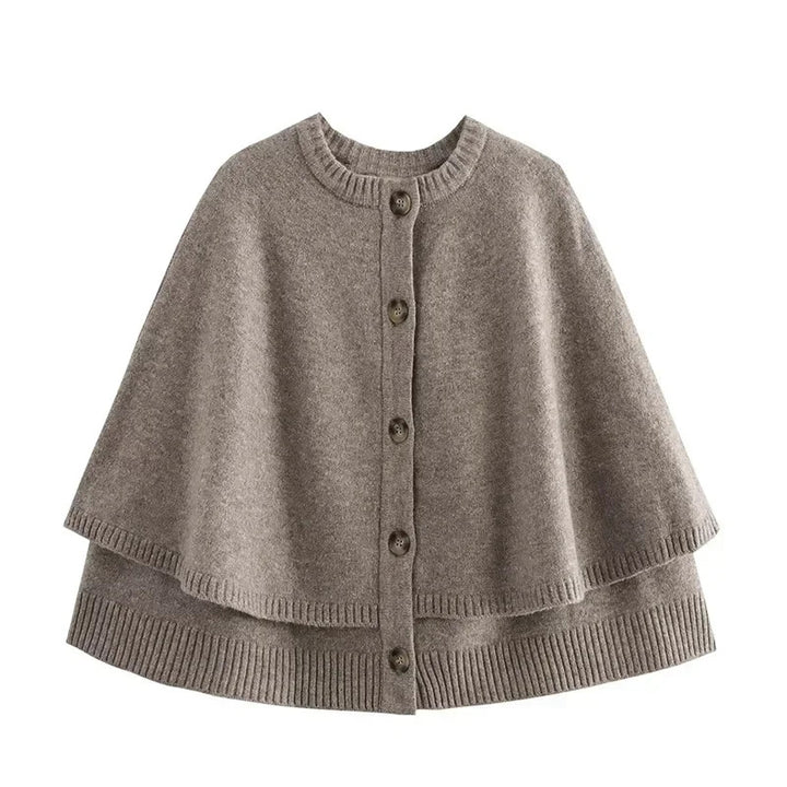 Damen Stylische Kapuzenumhang Drune
