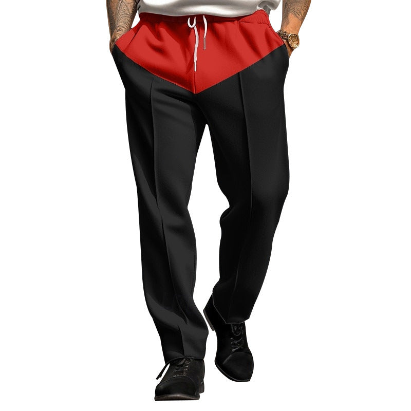Herren Sportliche Jogginghose mit Kontrastdetails und verstellbarem Kordelzug Drune