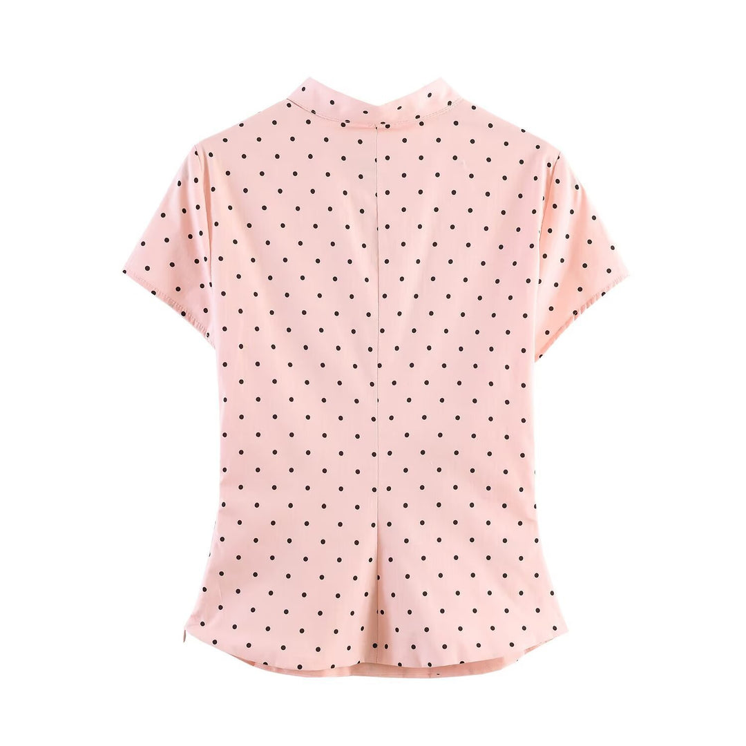 Damen Elegantes Oberteil mit innovativem Ausschnitt und feinem Stoff Drune