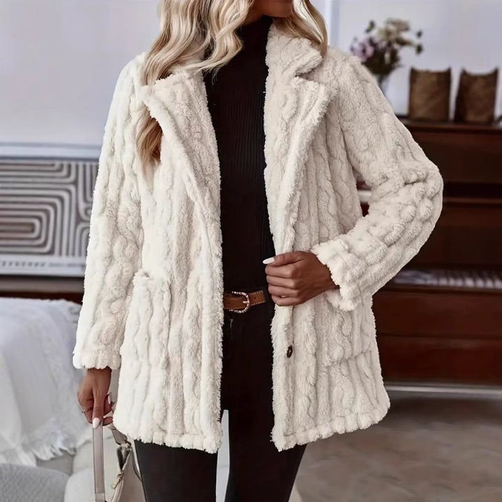 Damen Kuschelige und stilvolle Teddyjacke Drune