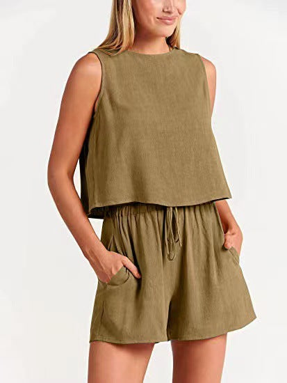 Damen Bequemes Jumpsuit mit weitem Schnitt und praktischen Taschen Drune