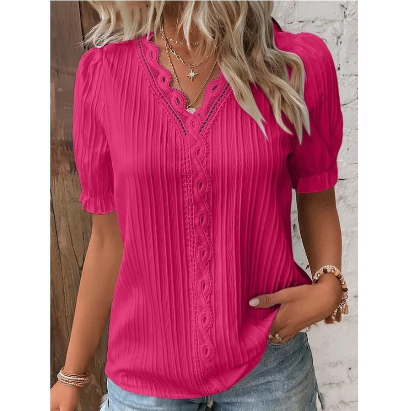 Damen Bluse mit raffiniertem Rüschendetail Drune