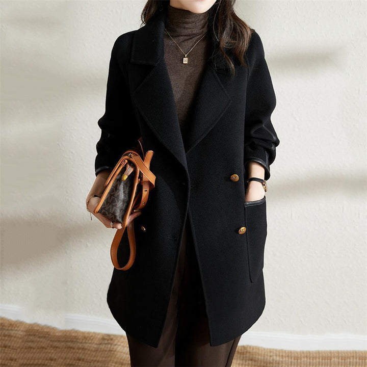 Damen Modischer Doppelreiher-Mantel mit stilvollen Details und praktischen Taschen Drune
