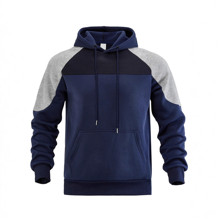 Herren Kapuzenpullover mit Sportlichem Design und Kontrastdetails Drune