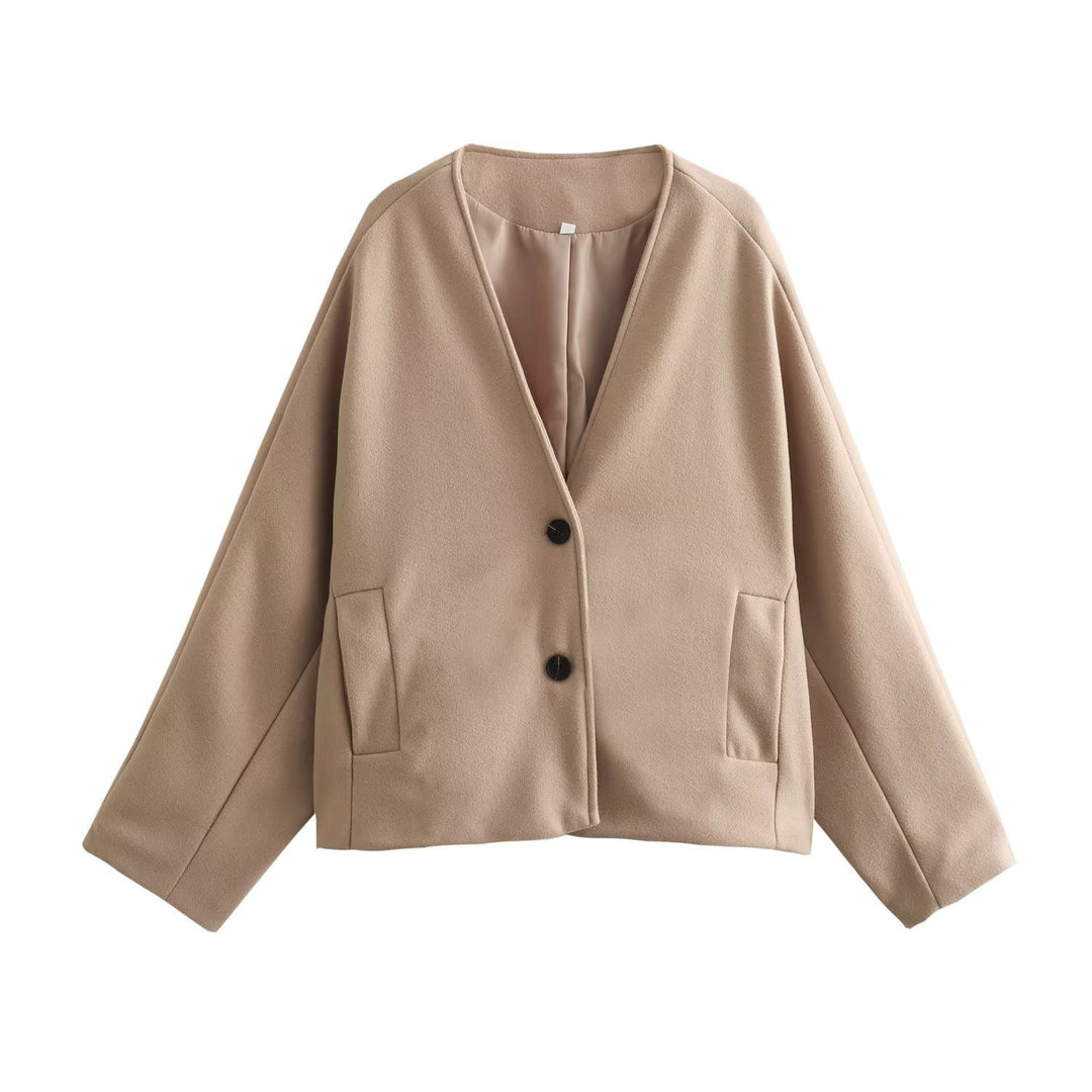Damen vielseitige Blazerjacke im lässigen Stil Drune