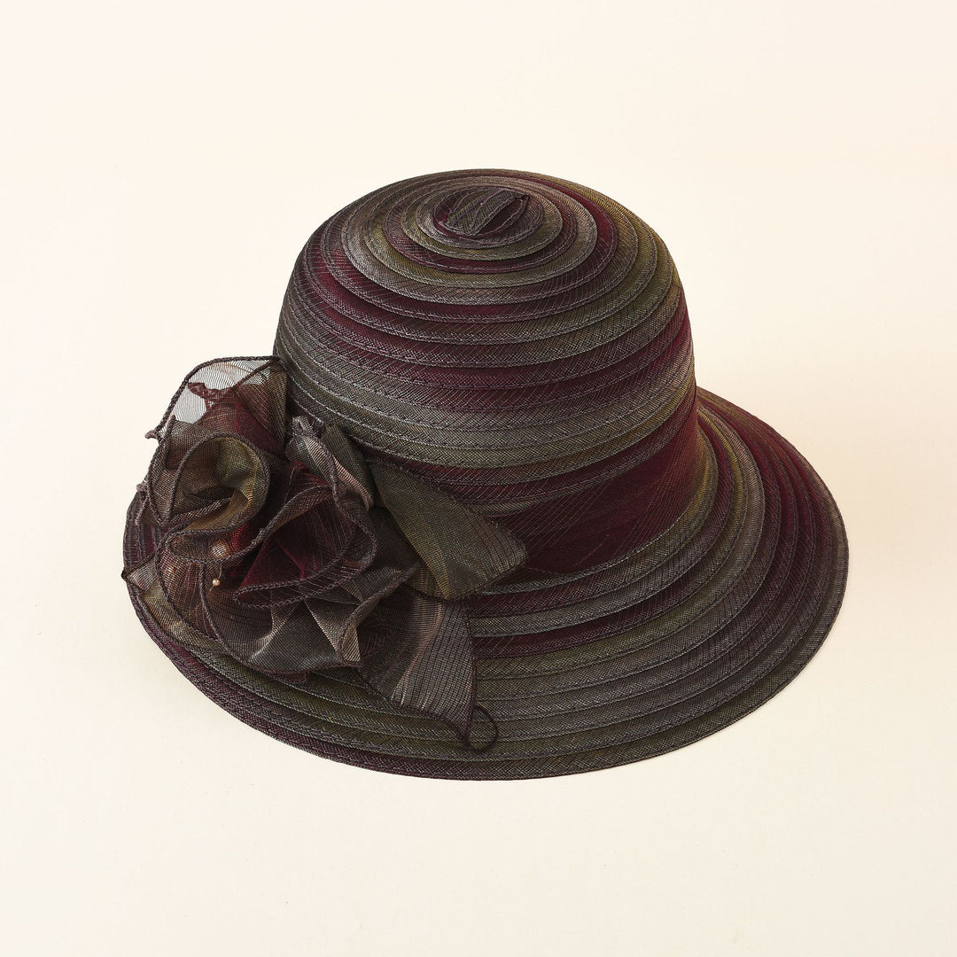 Damen eleganter Sonnenhut mit feinen Verzierungen und schickem Design Drune