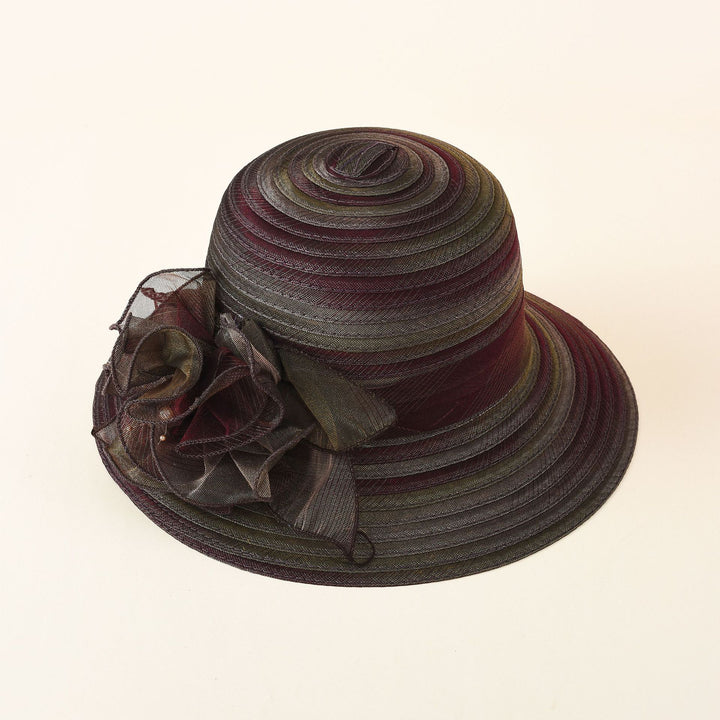 Damen eleganter Sonnenhut mit feinen Verzierungen und schickem Design Drune