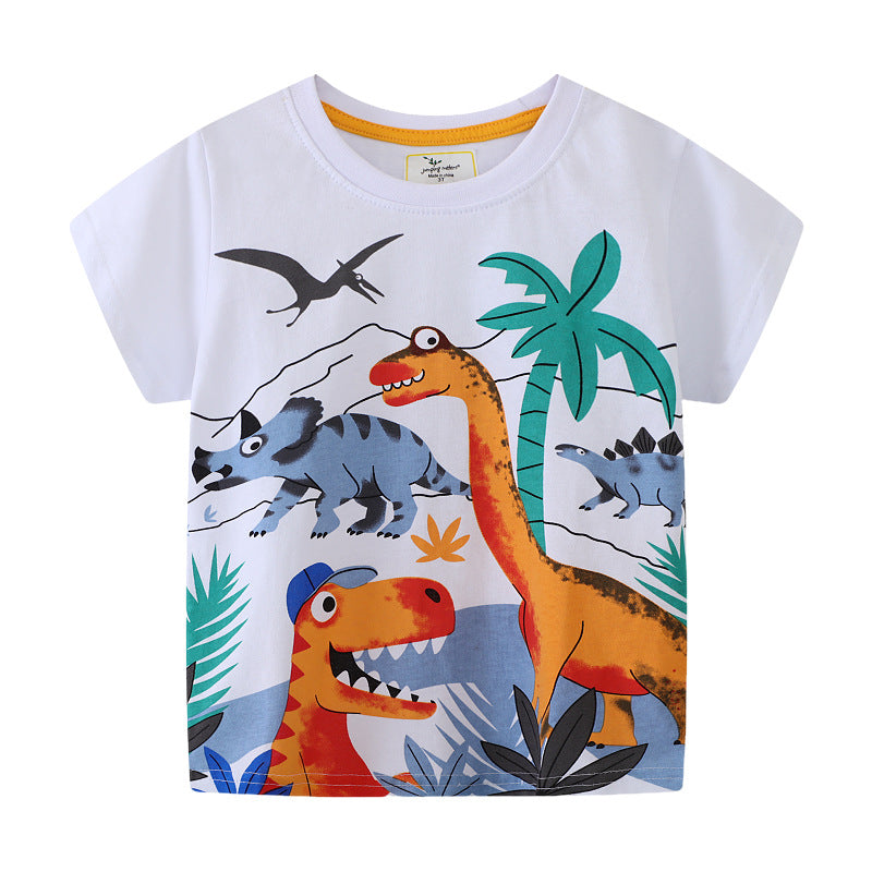 Kinder T-Shirt mit lebendigem Dinosaurier-Motiv Drune
