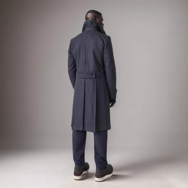 Herren klassischer Dufflecoat mit doppeltem Knopfverschluss und praktischen Taschen Drune