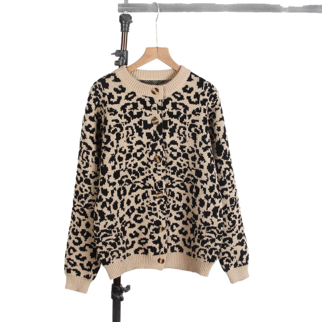 Damen lässiger Tierprints Pullover Drune