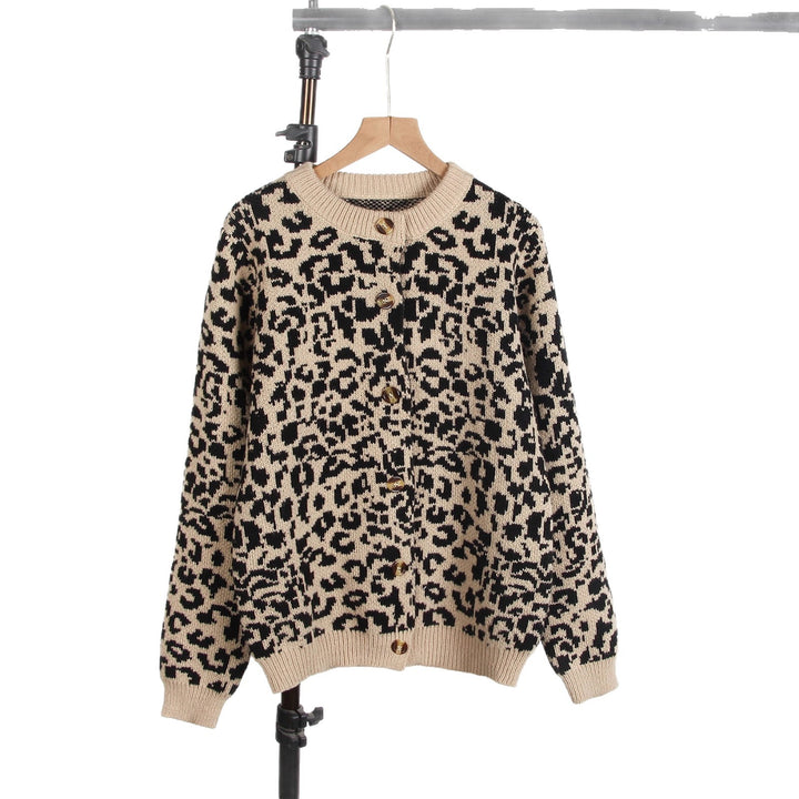 Damen lässiger Tierprints Pullover Drune