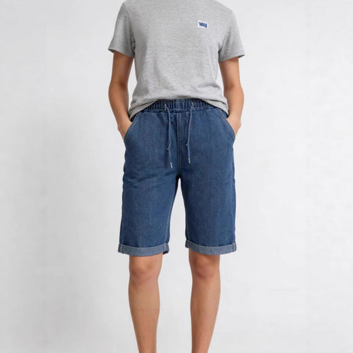 Damen Jeans-Shorts mit elastischem Bund und praktischen Taschen Drune