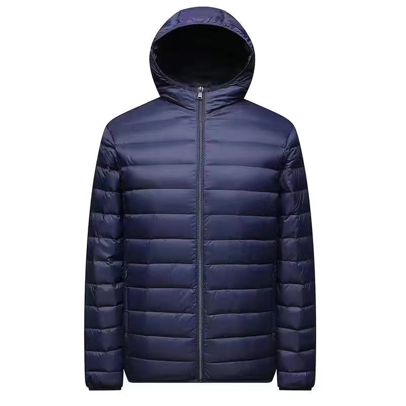 Herren nan ultraleichte Packbare Microsteppjacke mit Stehkragen, wattierter Isolierung und windabweisender Hülle Drune