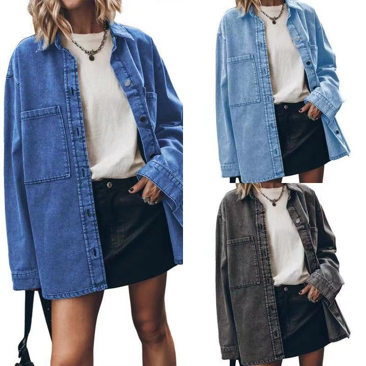 Damen lässige Jeansjacke Drune