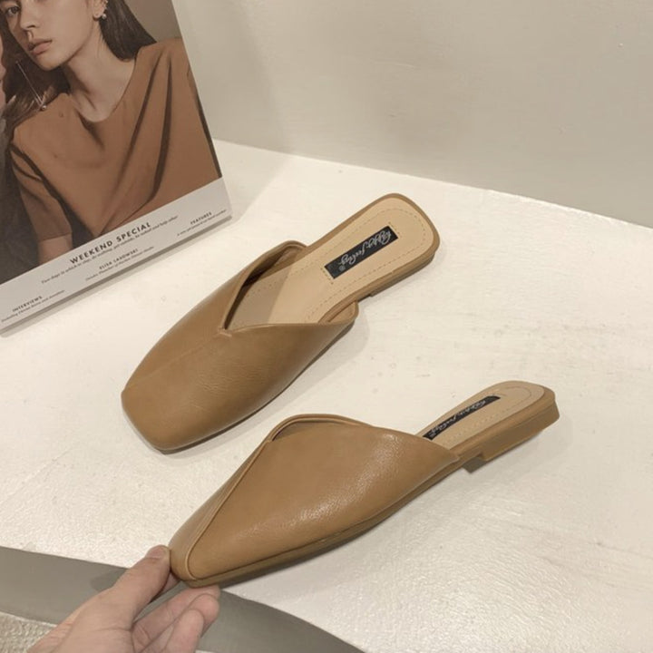 Damen Elegante und moderne Mules mit ausgefallenem Überkreuz-Design Drune
