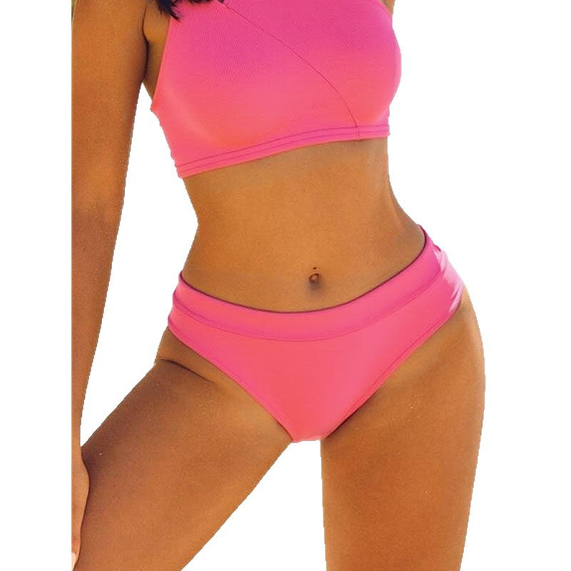 Damen Einseitig geschnittener Bikini mit stützendem Oberteil Drune