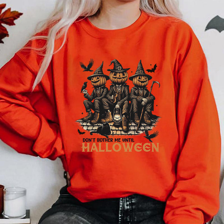 Damen Sweatshirt mit saisonalem Halloween-Motiv und gemütlichem Schnitt Drune