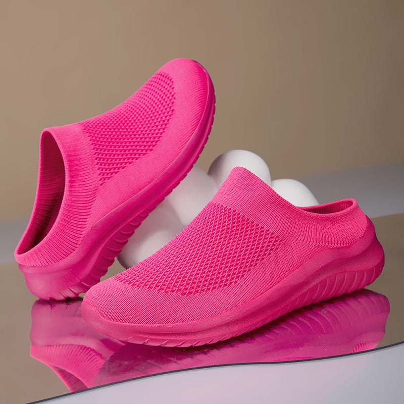 Damen nan Slip-On-Stricktrainer mit sockenhaftem Schaft und ergonomischer Dämpfungssohle Drune