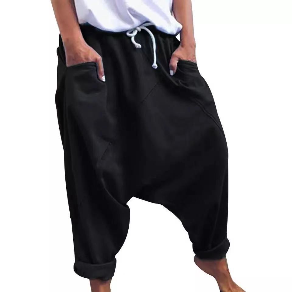 Herren lässige Relaxed-Fit Haremshose Drune