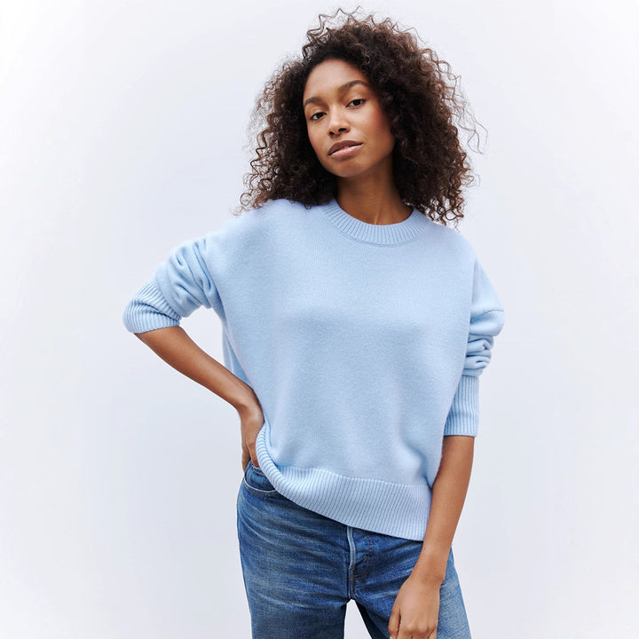 Damen Komfortabler Strickpullover mit lässiger Silhouette Drune