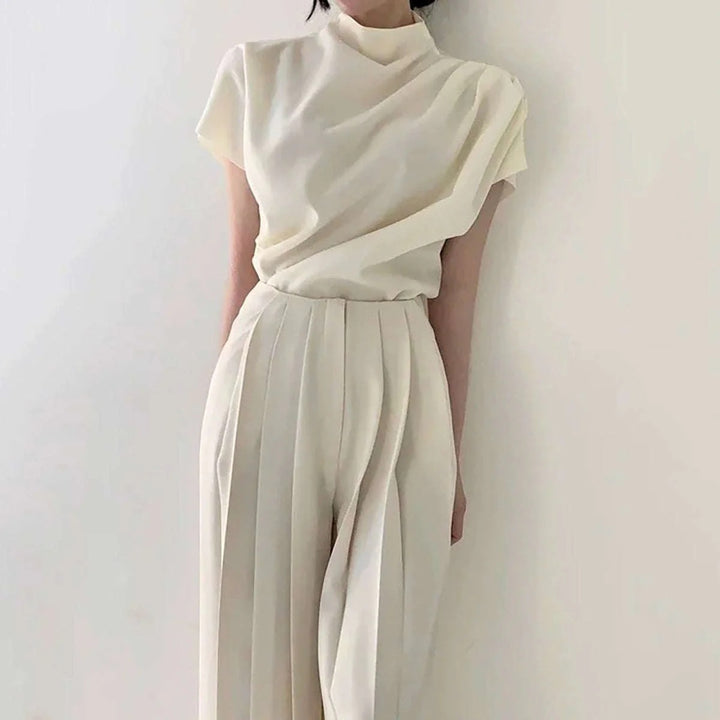 Damen Eleganter Jumpsuit mit weitem Bein und tailliertem Schnitt Drune